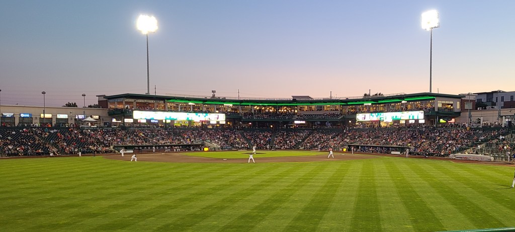 Parkview Field during a Tin Caps game.